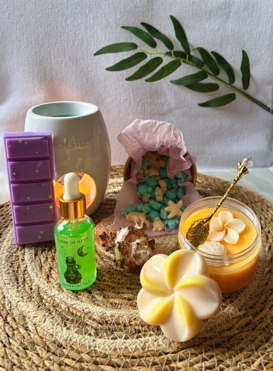 Nos fondants parfumés Fondants parfumés artisanaux - fondants solides (différents formats), crémeux et liquides, diffusion subtile et enveloppante Rêve de Bougies